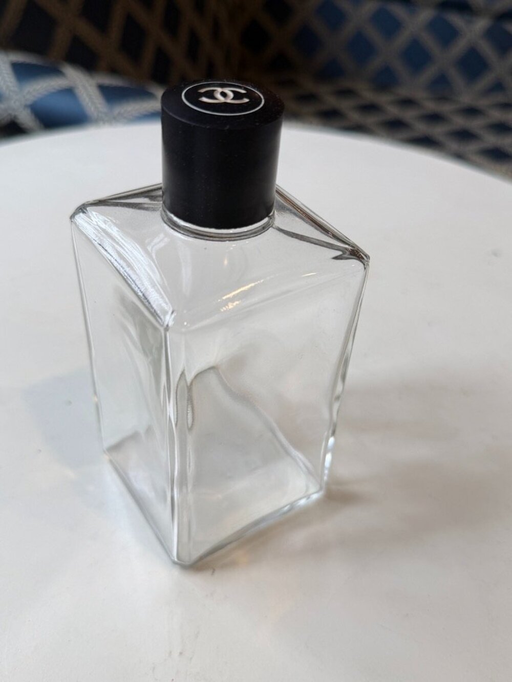 Empty Chanel Glass Bottle Vintage Eau de Toilette Fragrance Perfume